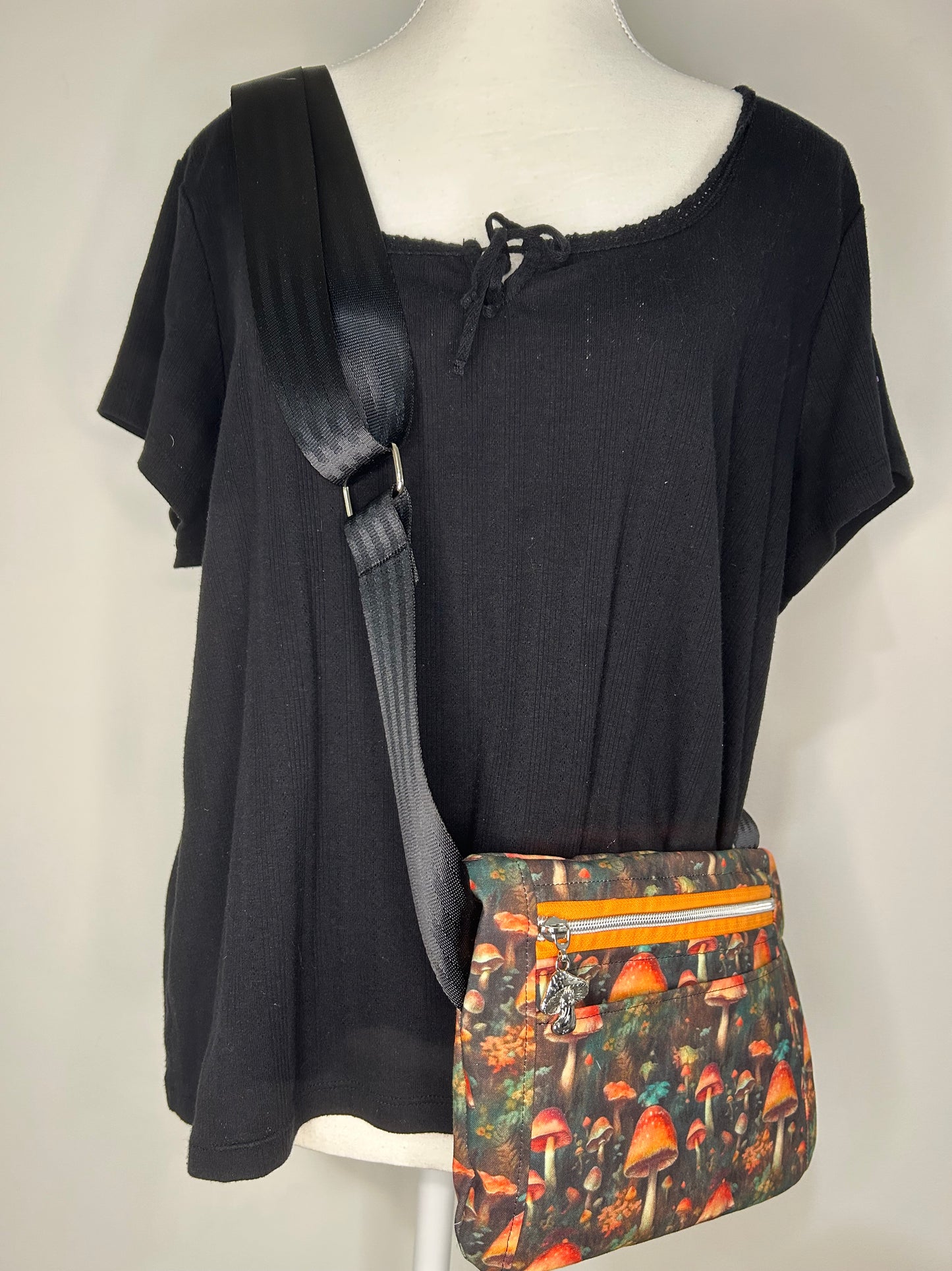 Mushroom Fields Amplector Crossbody Hip Bag