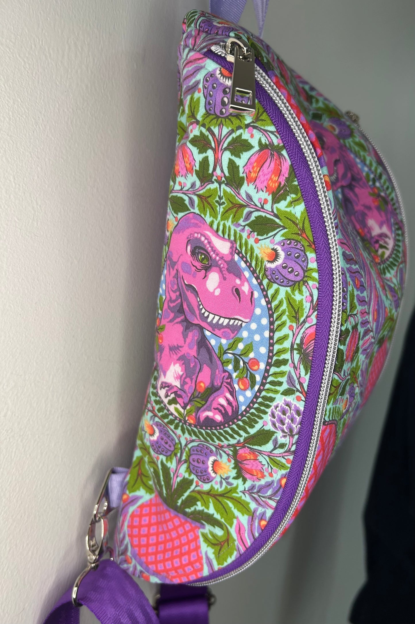 T-Rex Dinosaur Lind Sling Backpack