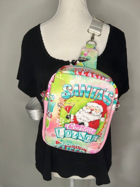 Drunk Santa Convertible Pebble Sling