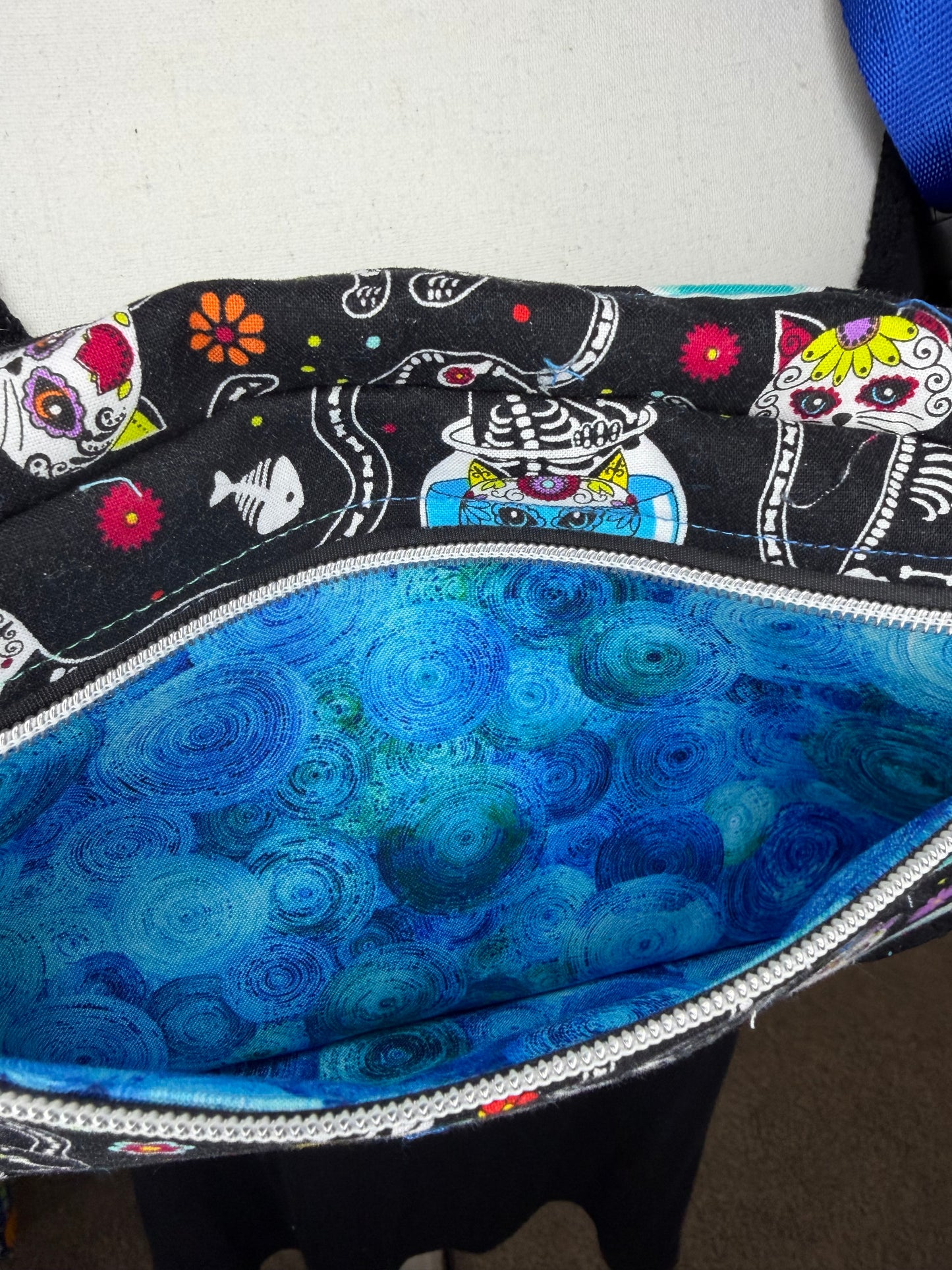 Day of the Dead Kitties Medium Louie Sling to Waist Bag