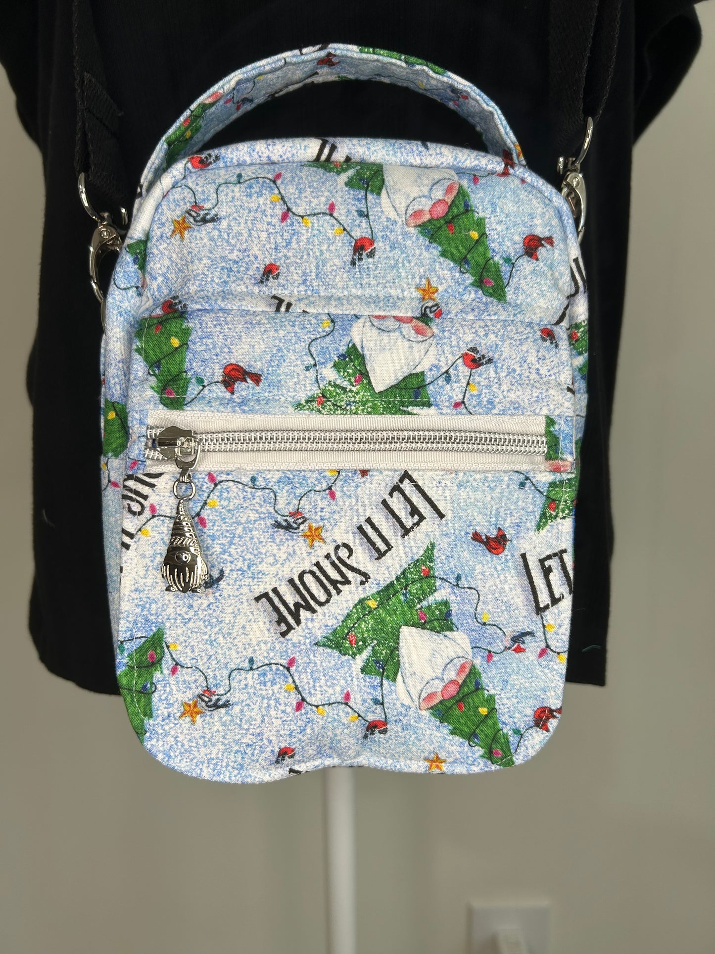 Let It Snome Tag-Along Crossbody Purse Bag