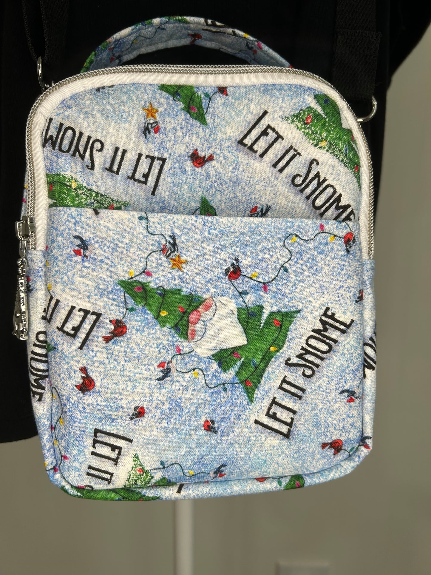 Let It Snome Tag-Along Crossbody Purse Bag