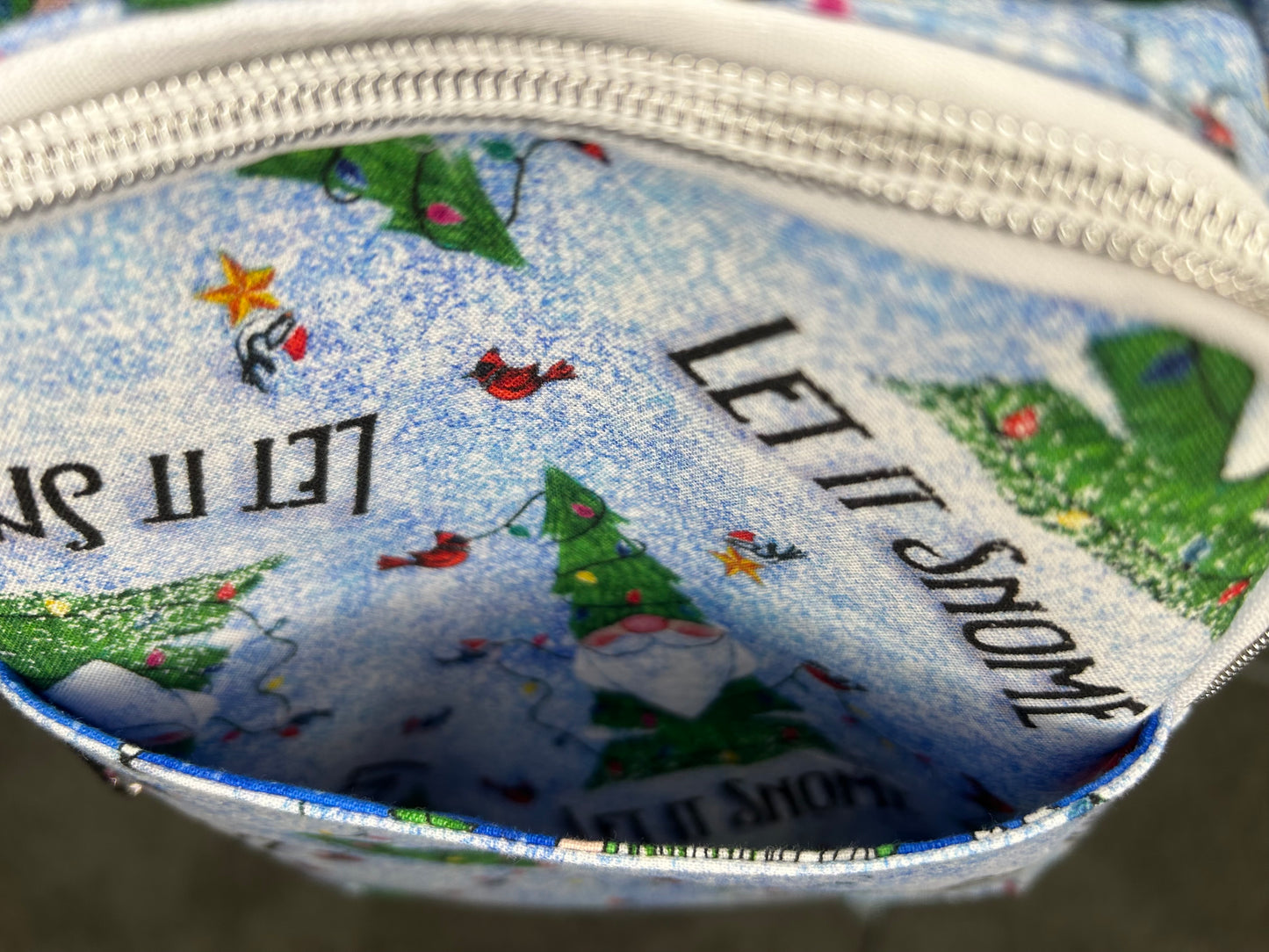 Let It Snome Tag-Along Crossbody Purse Bag