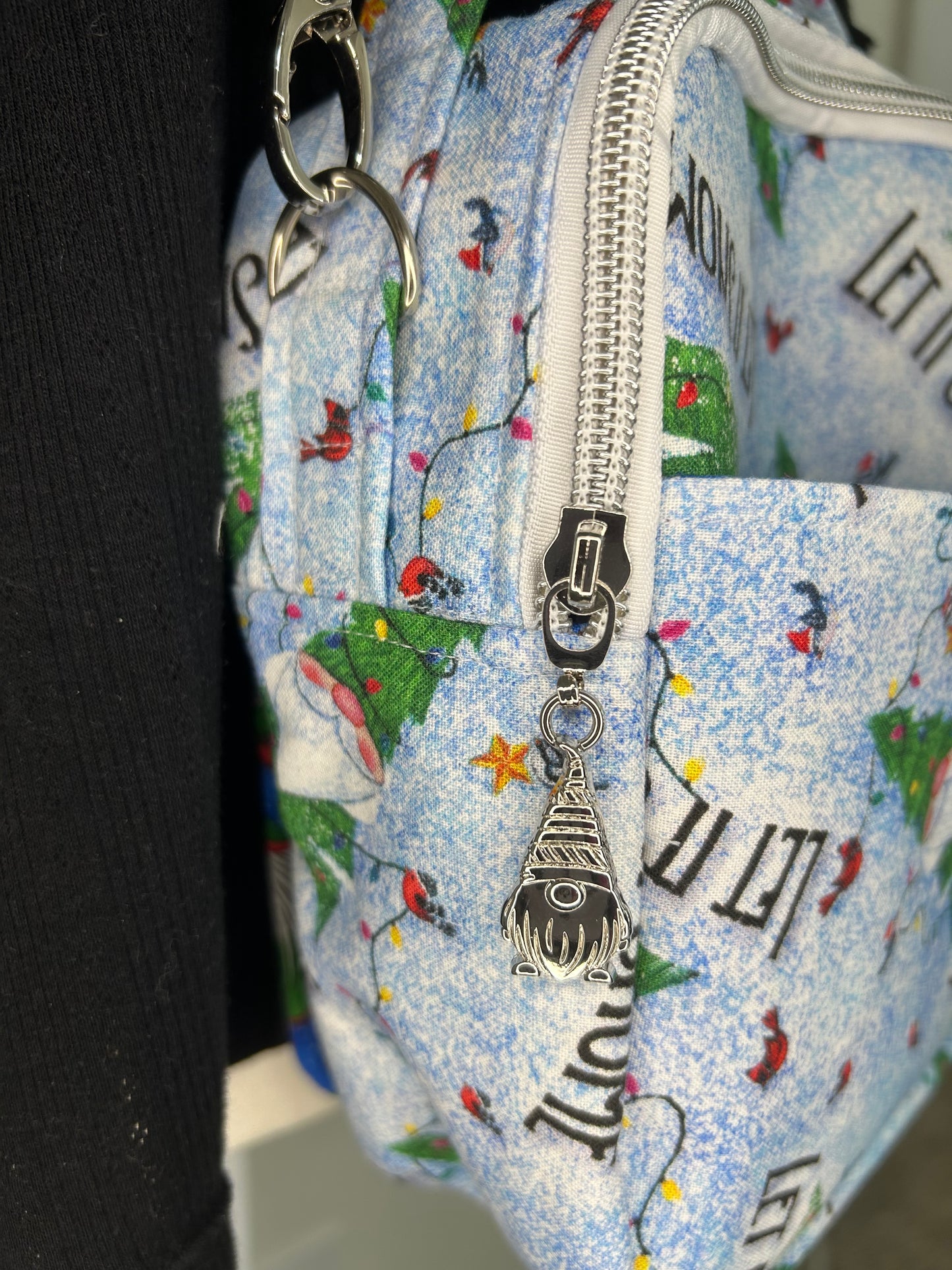 Let It Snome Tag-Along Crossbody Purse Bag