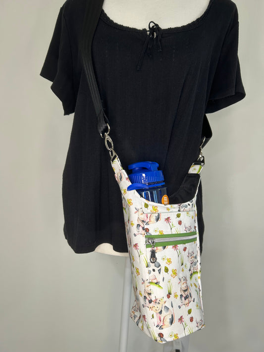 Cutesy Cow Water Bottle Bag