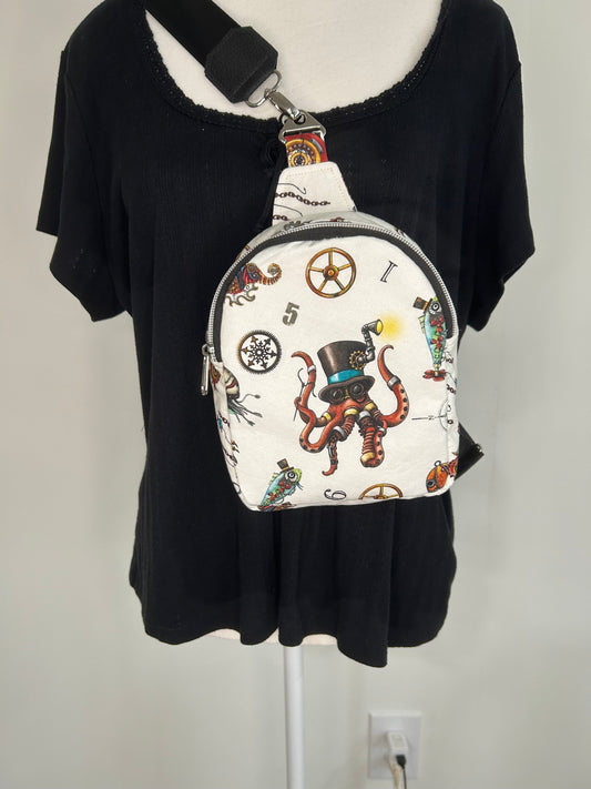 Octopus Steampunk Mav Pack Sling Bag