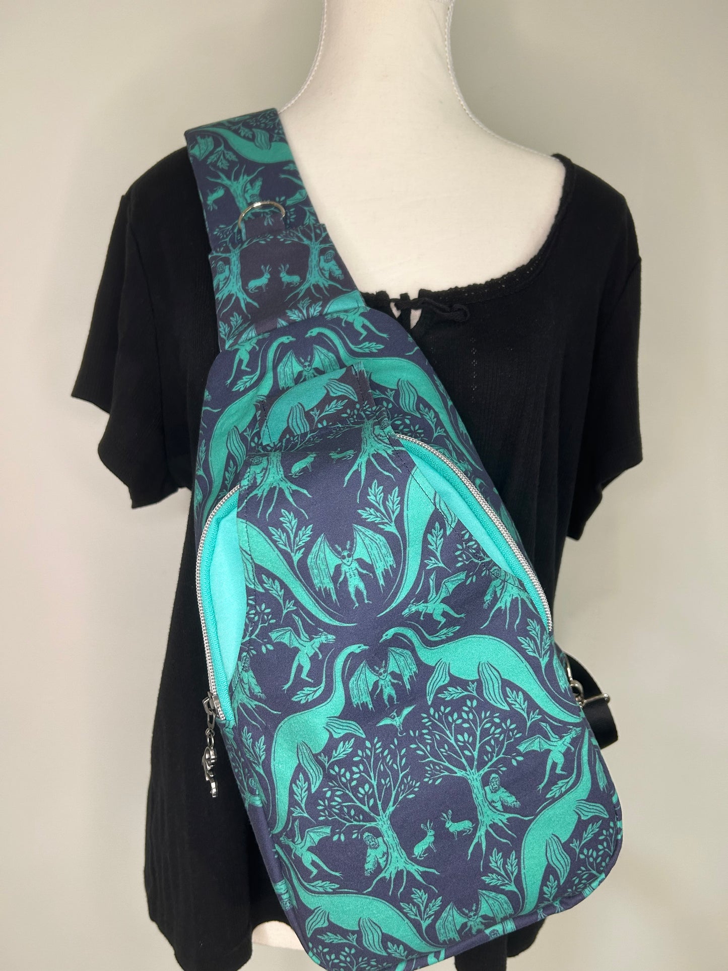 Cryptid Friends Retro Sling Backpack