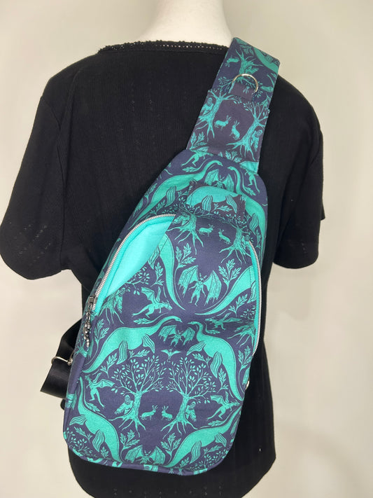 Cryptid Friends Retro Sling Backpack