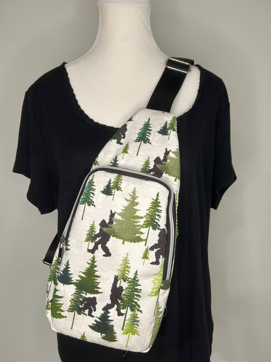 Peace Out Bigfoot Heartlands Sling Backpack