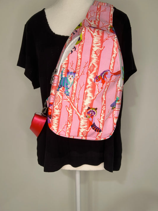 Family Tree Retro Sling Bag / Backpack
