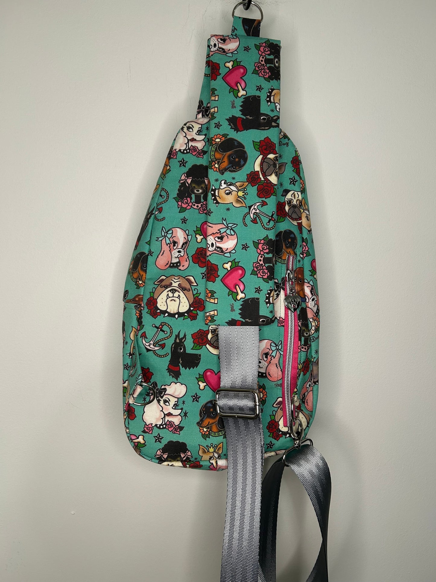 Fluffy Pups Retro Backpack Sling Bag