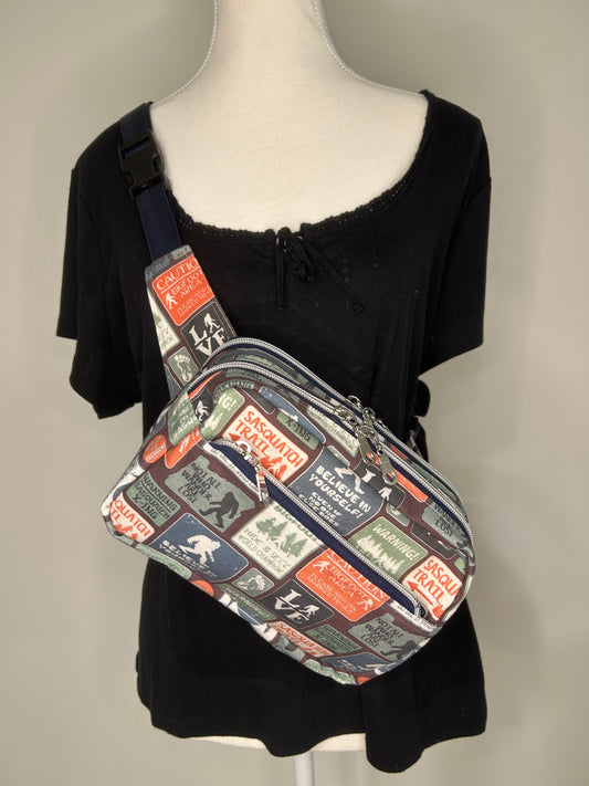 Bigfoot Concealed Carry Double Compartment Sling/Waist Bag