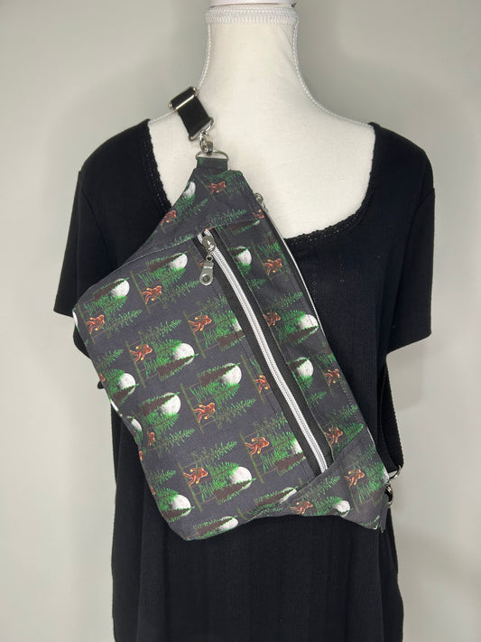 Unisex Moonlight Bigfoot Concealed Carry Sling Bag
