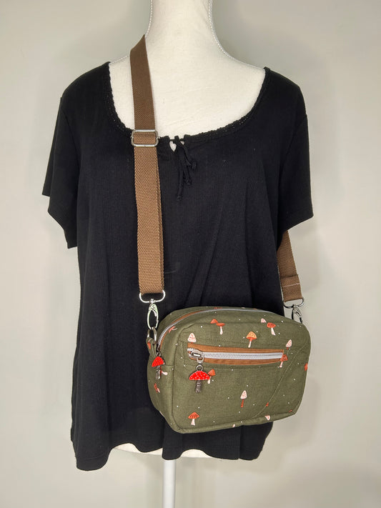 Mushroom Trio Crossbody Bag