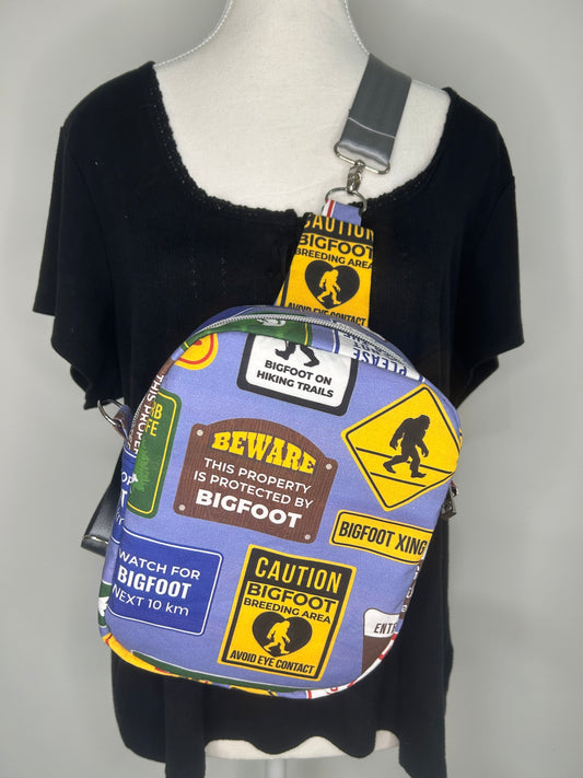 Beware of Bigfoot Pebble Convertible Bag