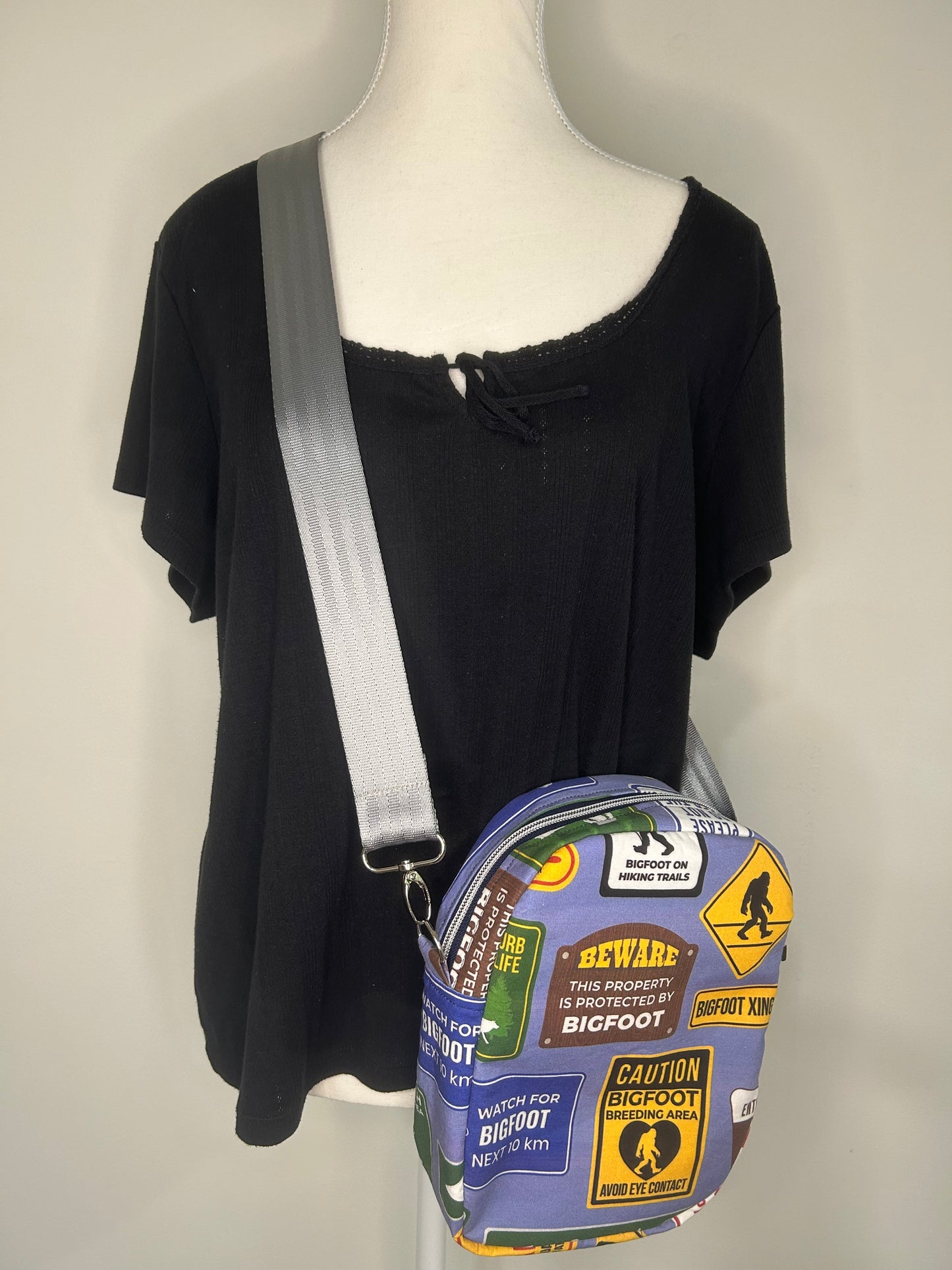 Beware of Bigfoot Pebble Convertible Bag