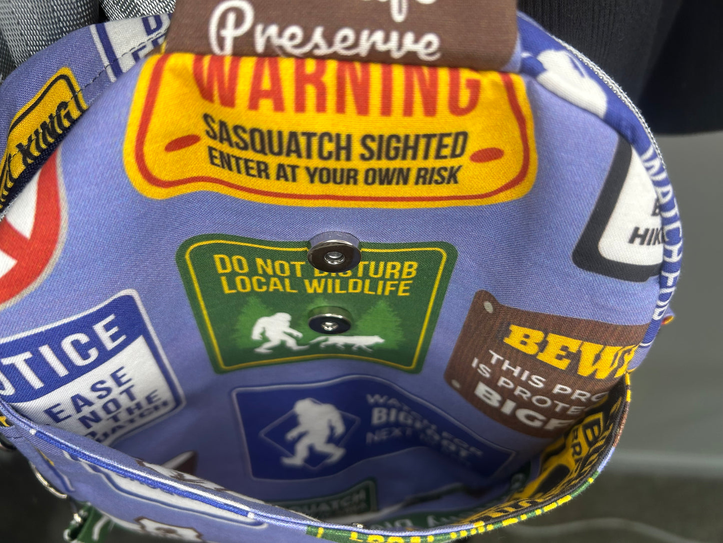 Beware of Bigfoot Pebble Convertible Bag