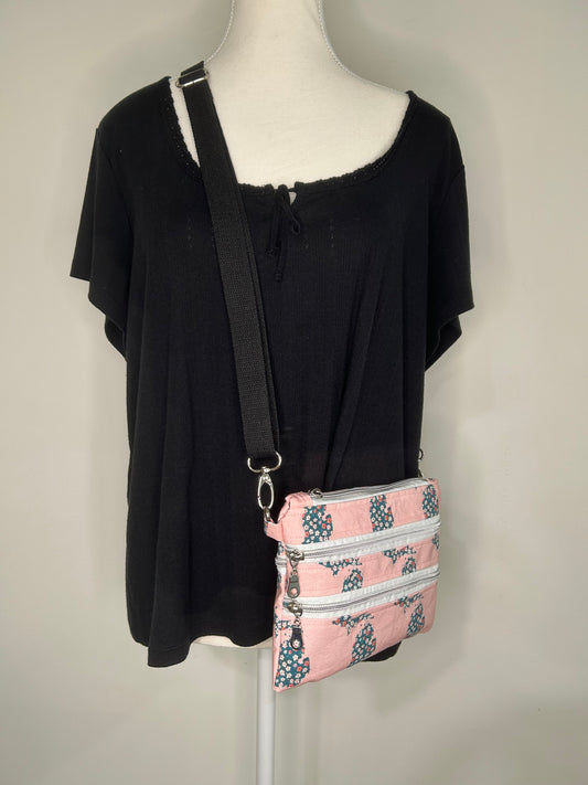 Handmade Michigander Mini Zippy Crossbody Bag