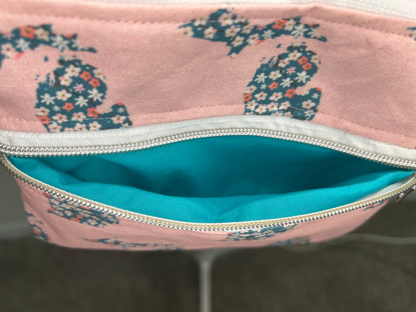 Handmade Michigander Mini Zippy Crossbody Bag