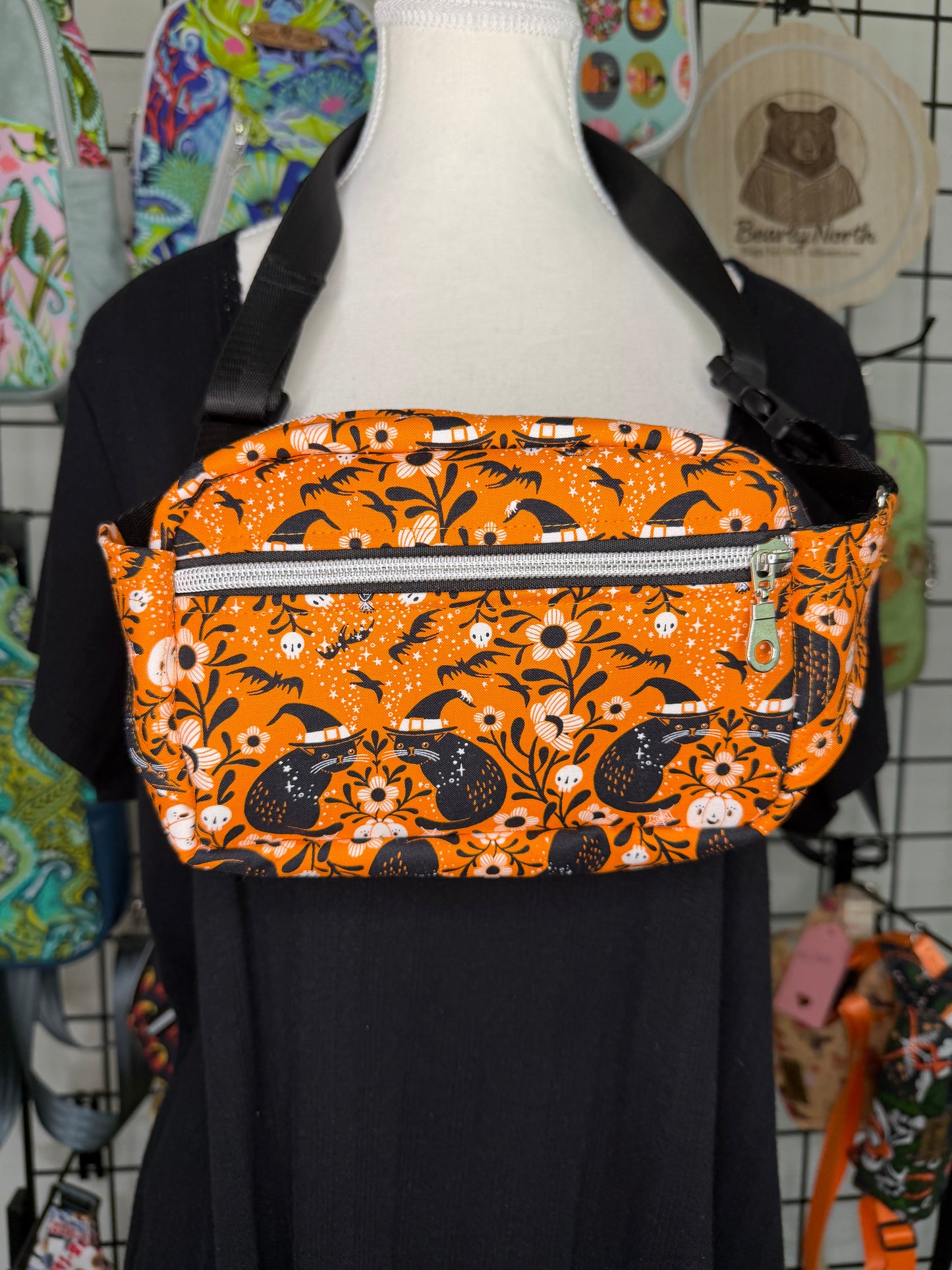 Witchy Kitties Small Louie Sling to waist bag