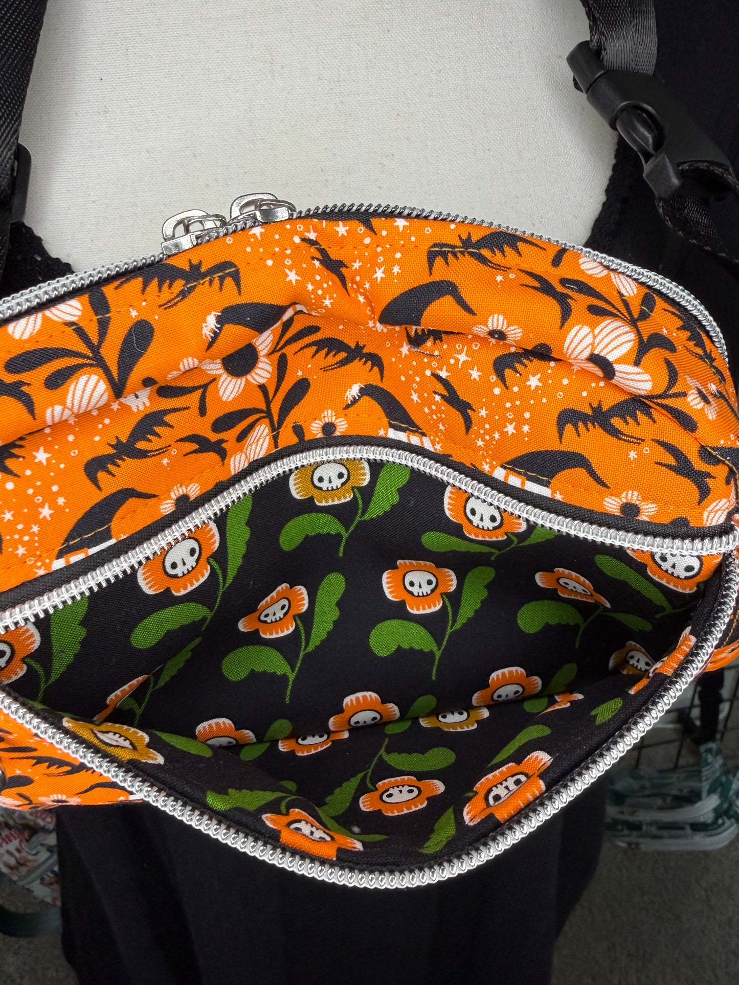 Witchy Kitties Small Louie Sling to waist bag