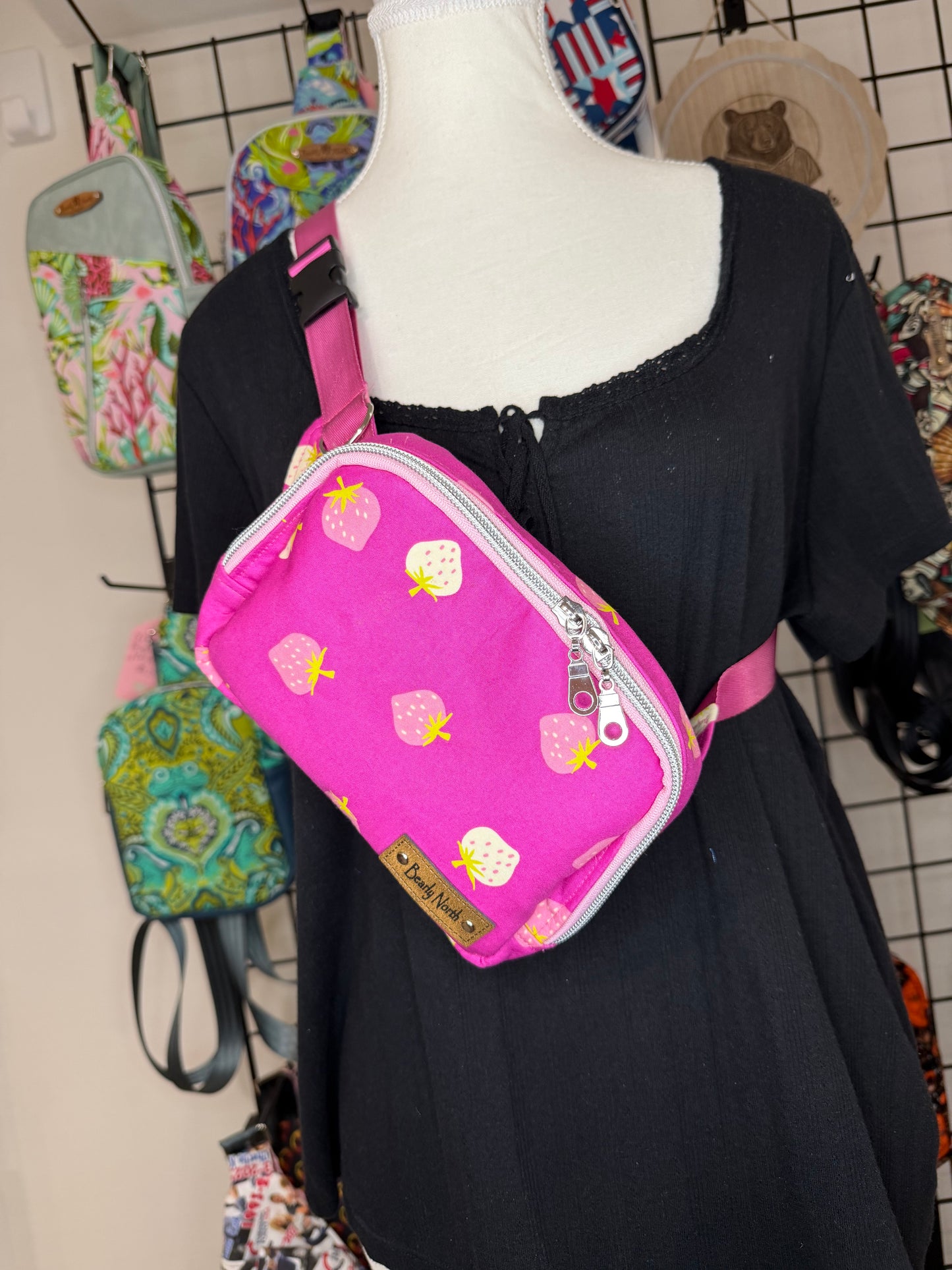 Ruby Star Society Strawberries 🍓 Small Louie Sling to Waist Bag