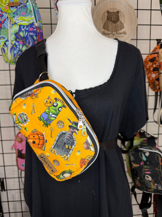 Steampunk Ghouls Small Louie Sling to Waist Bag