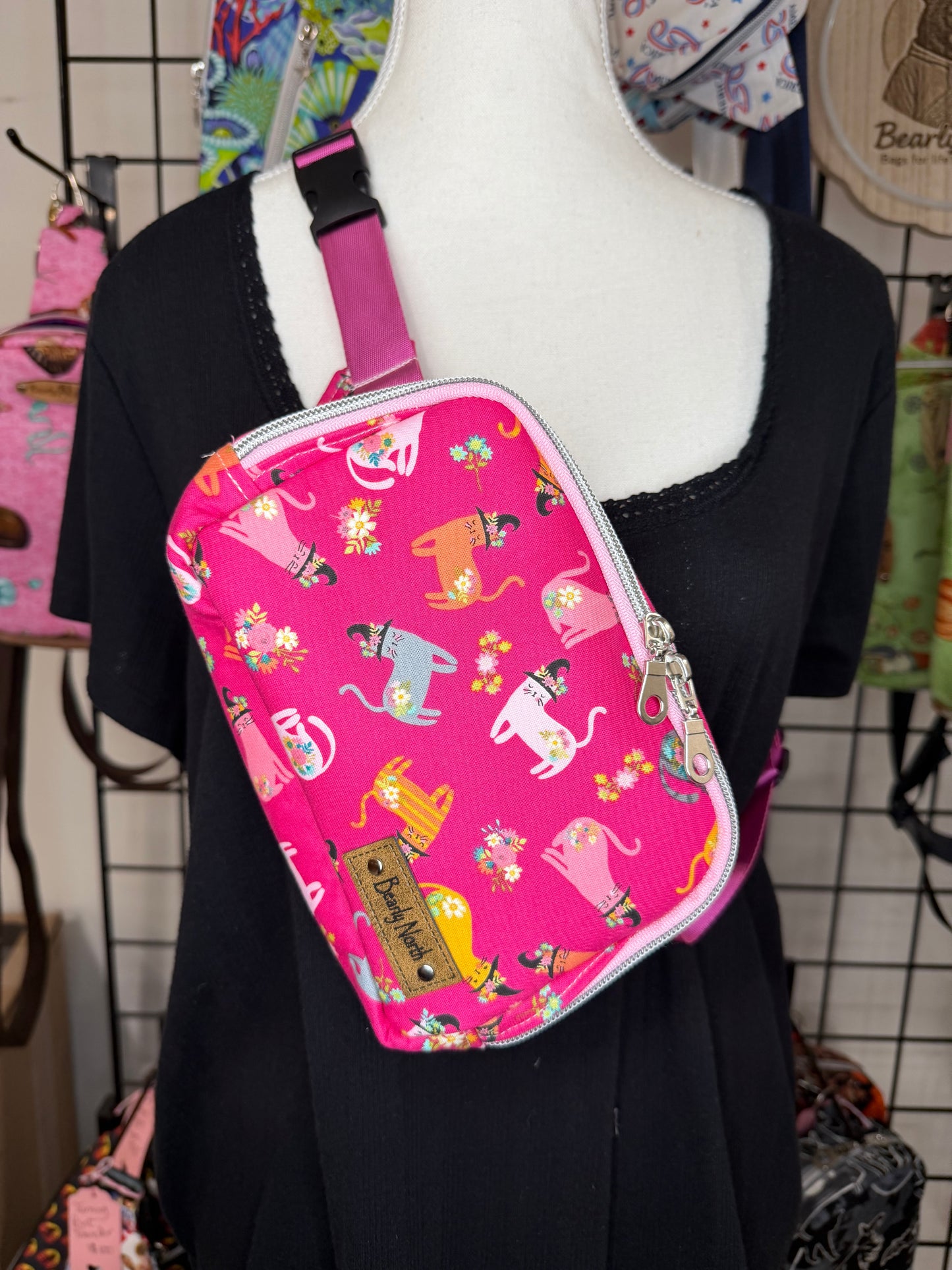 Cats in Hats Small Louie Sling to Waist Bag