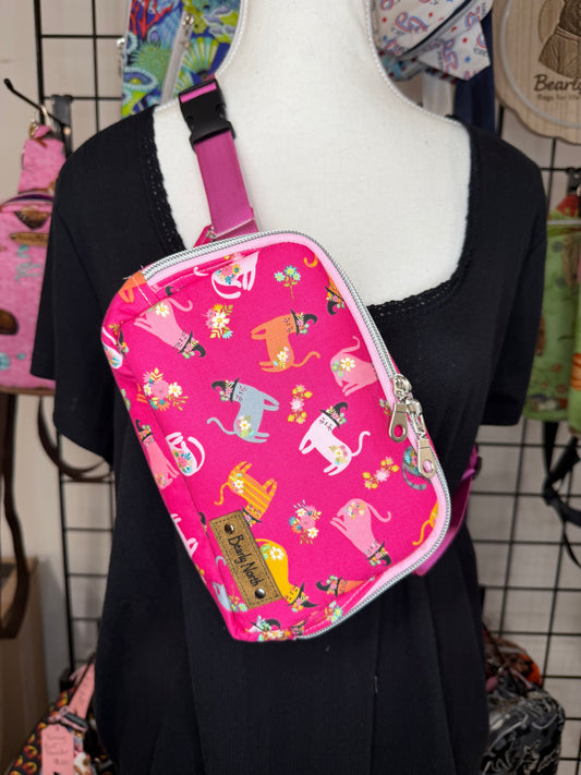 Cats in Hats Small Louie Sling to Waist Bag