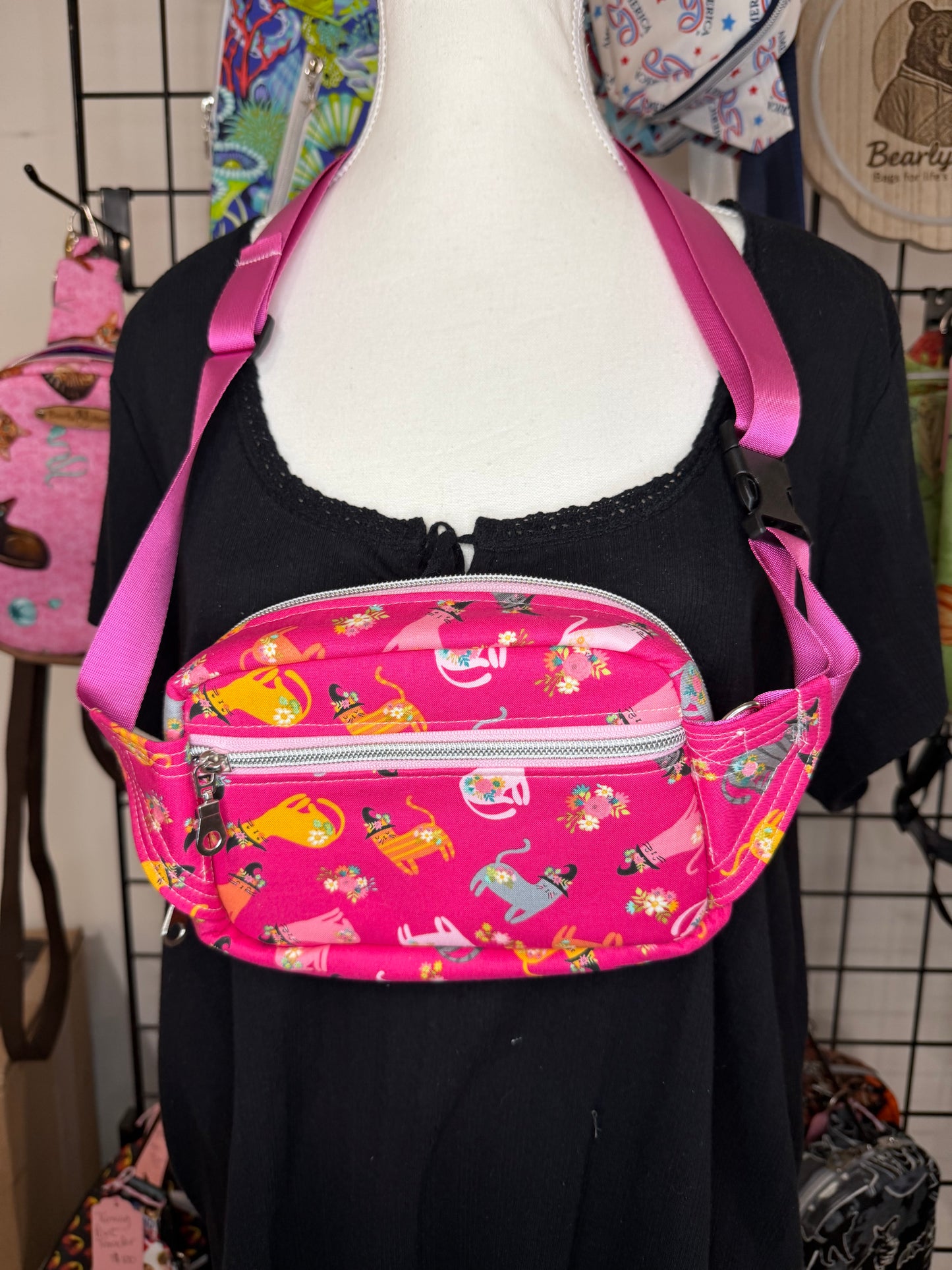 Cats in Hats Small Louie Sling to Waist Bag