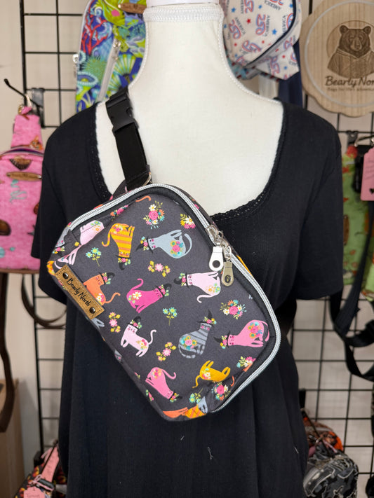 Cats in Hats Small Louie Sling to Waist Bag