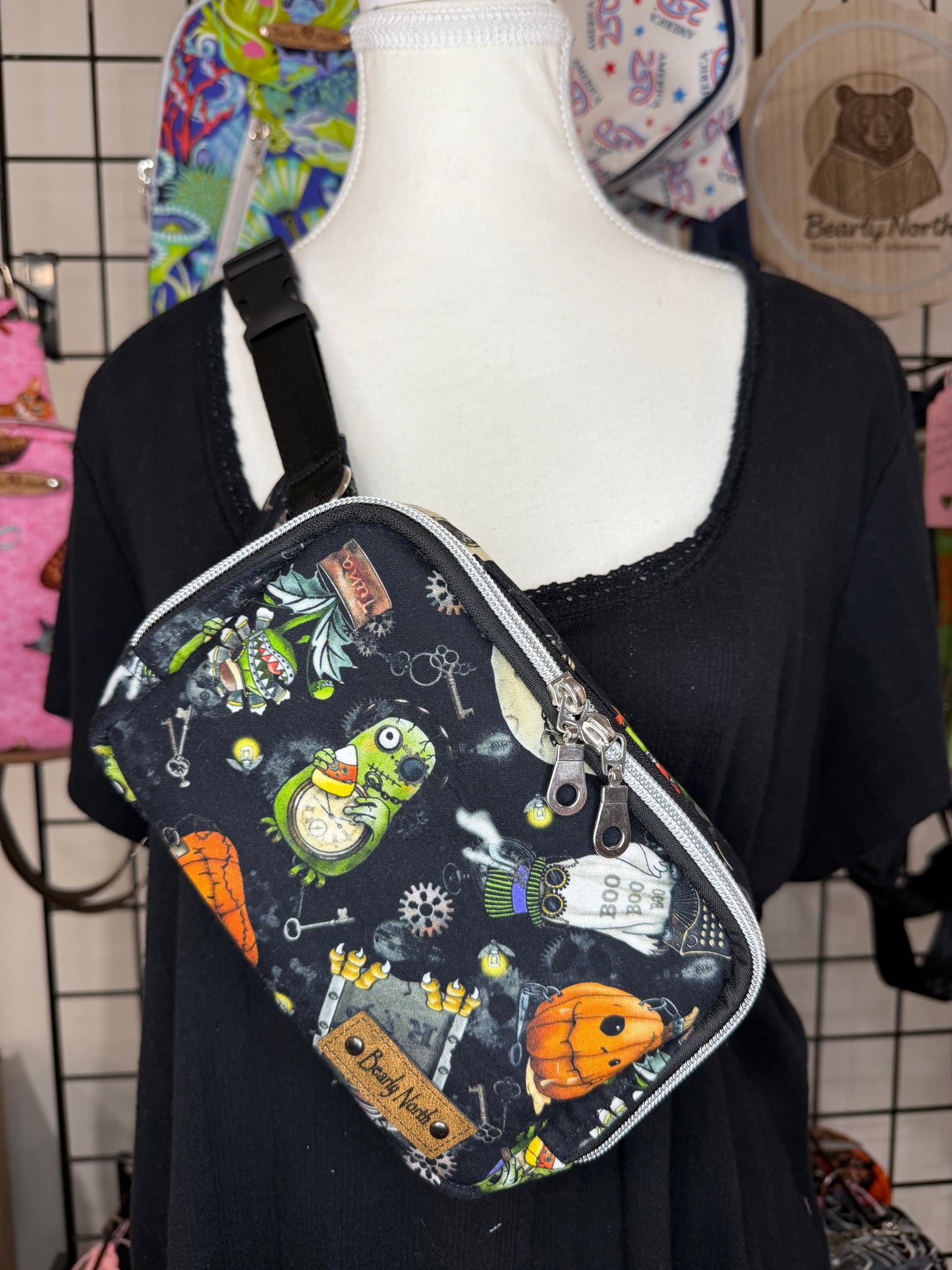 Steampunk Ghouls Small Louie Sling to Waist Bag