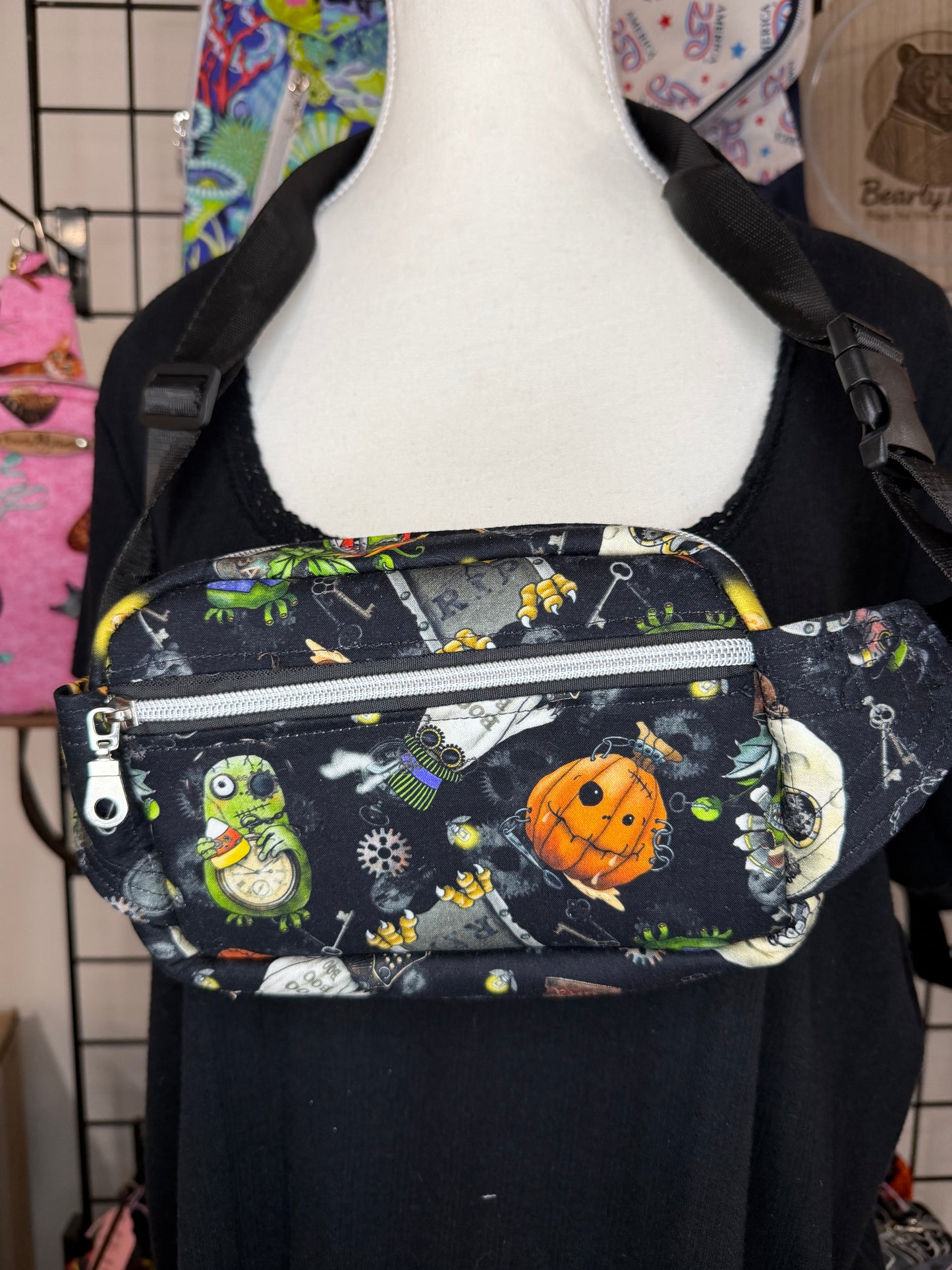 Steampunk Ghouls Small Louie Sling to Waist Bag