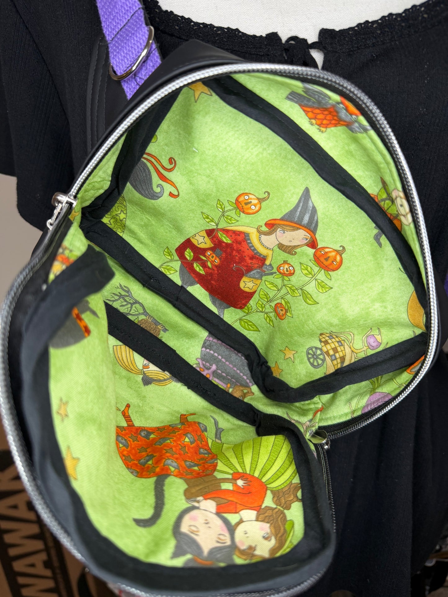Ghoul Friends Small Louie Sling to Waist Bag with vinyl gussets