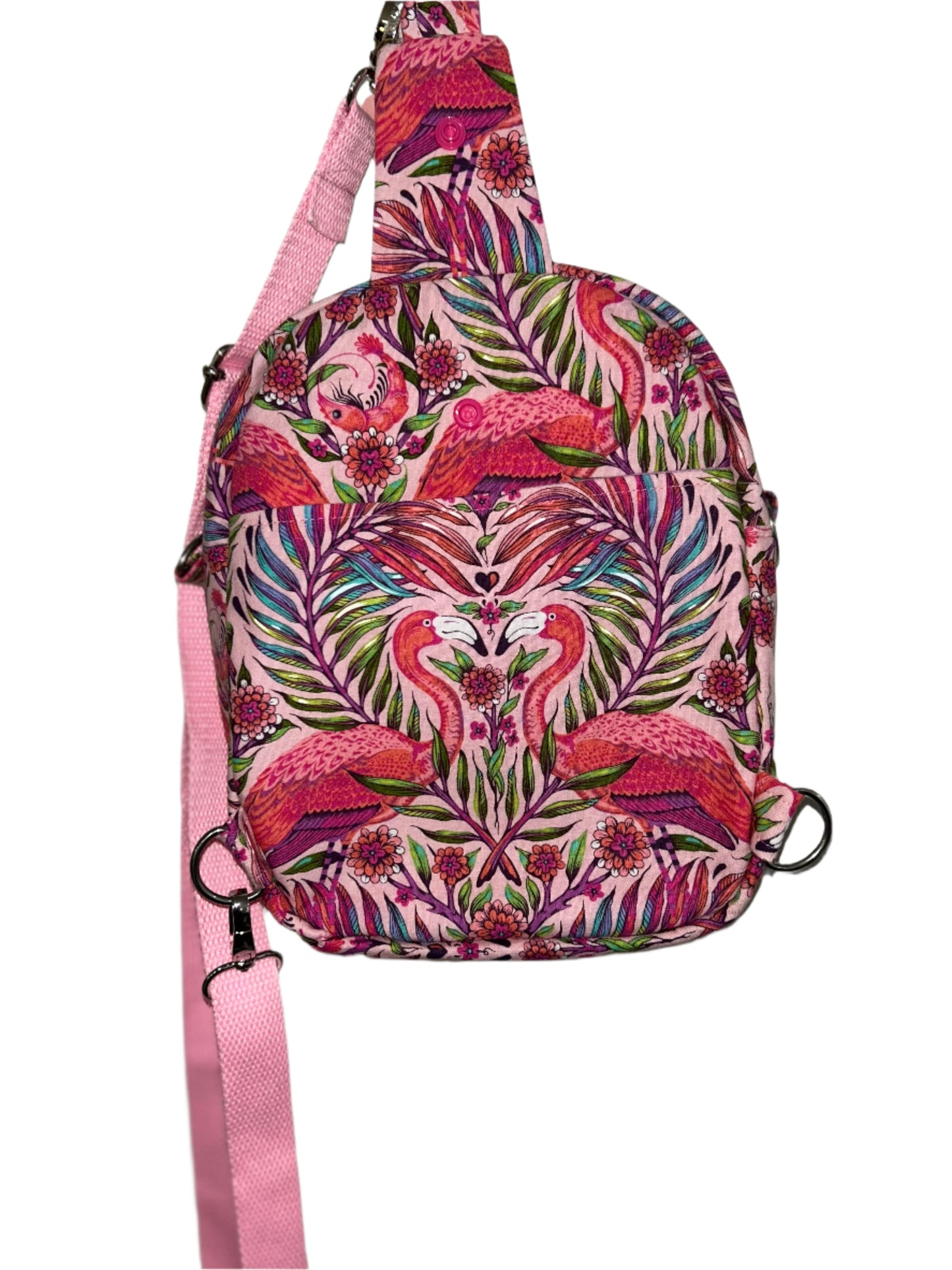 Flamingo Mingle Convertible Pebble Bag
