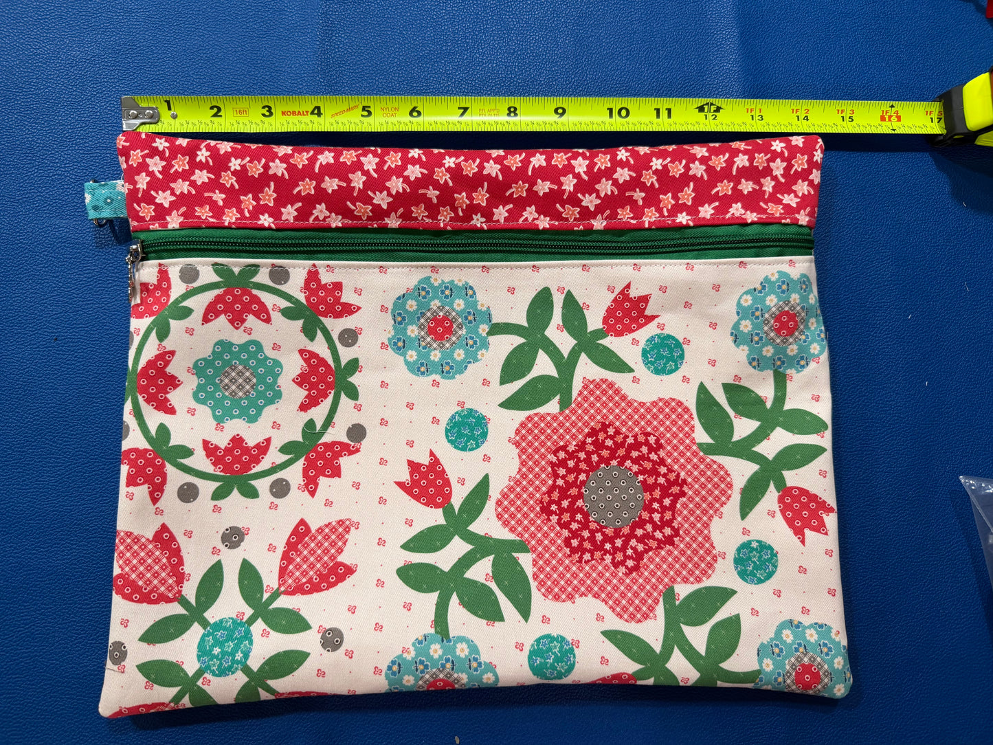 Large Lori Holt Unlined & Interfaced Floral Project Bag