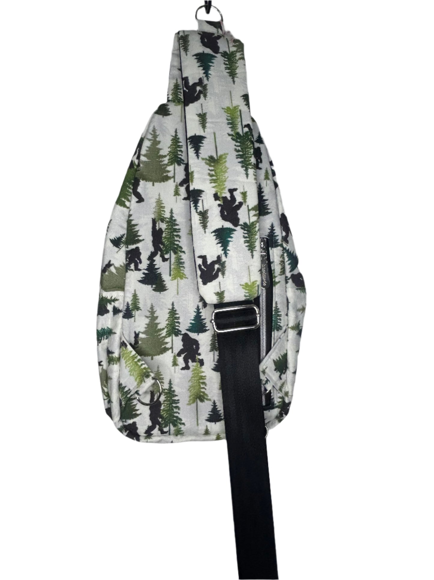 Peace Out Bigfoot Retro Sling Bag