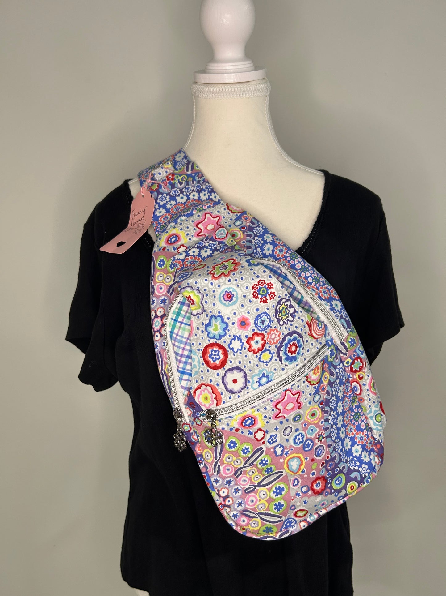 Funky Flowers Retro Sling Bag