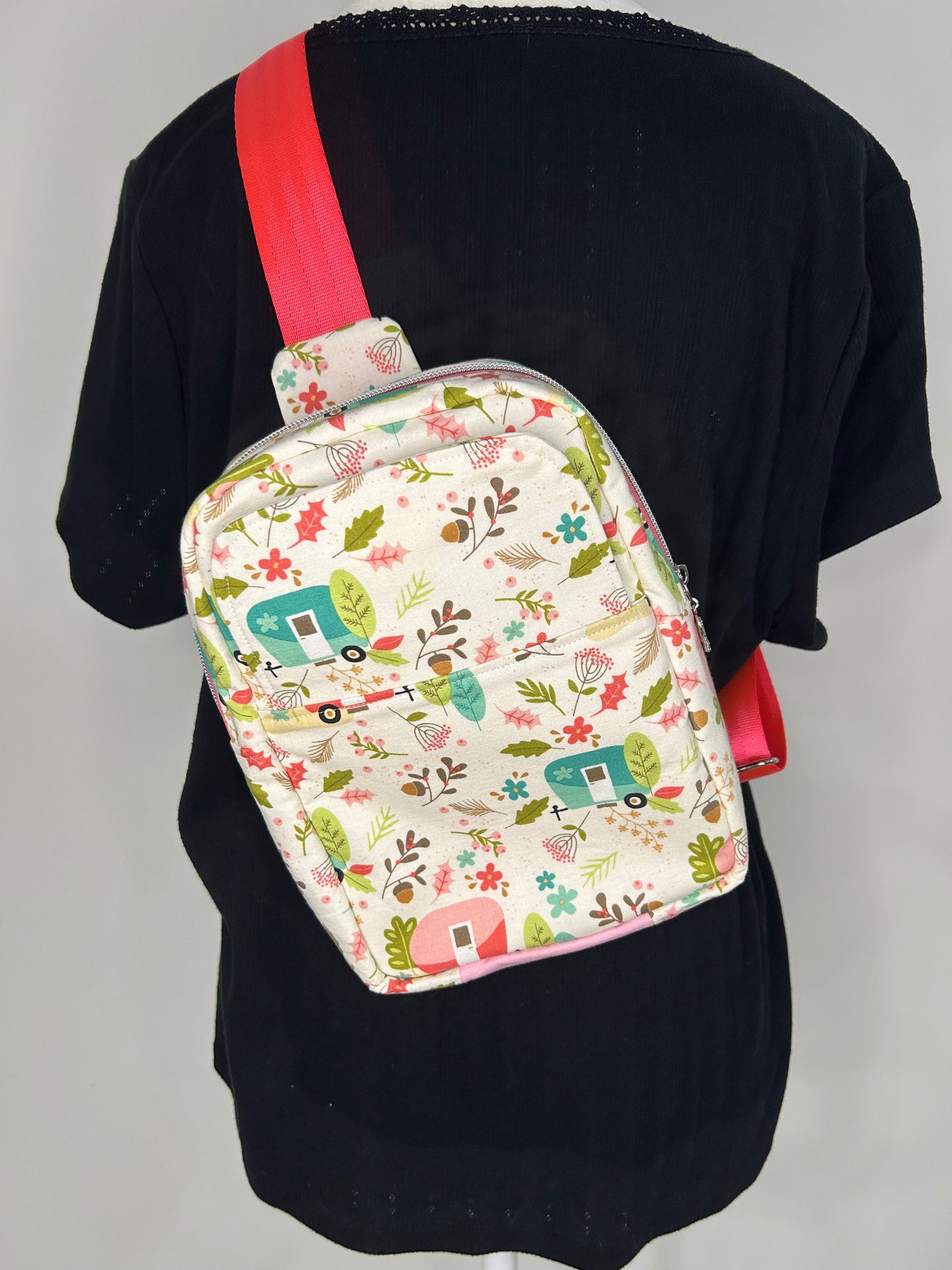 Floral Camping Joey Sling Bag