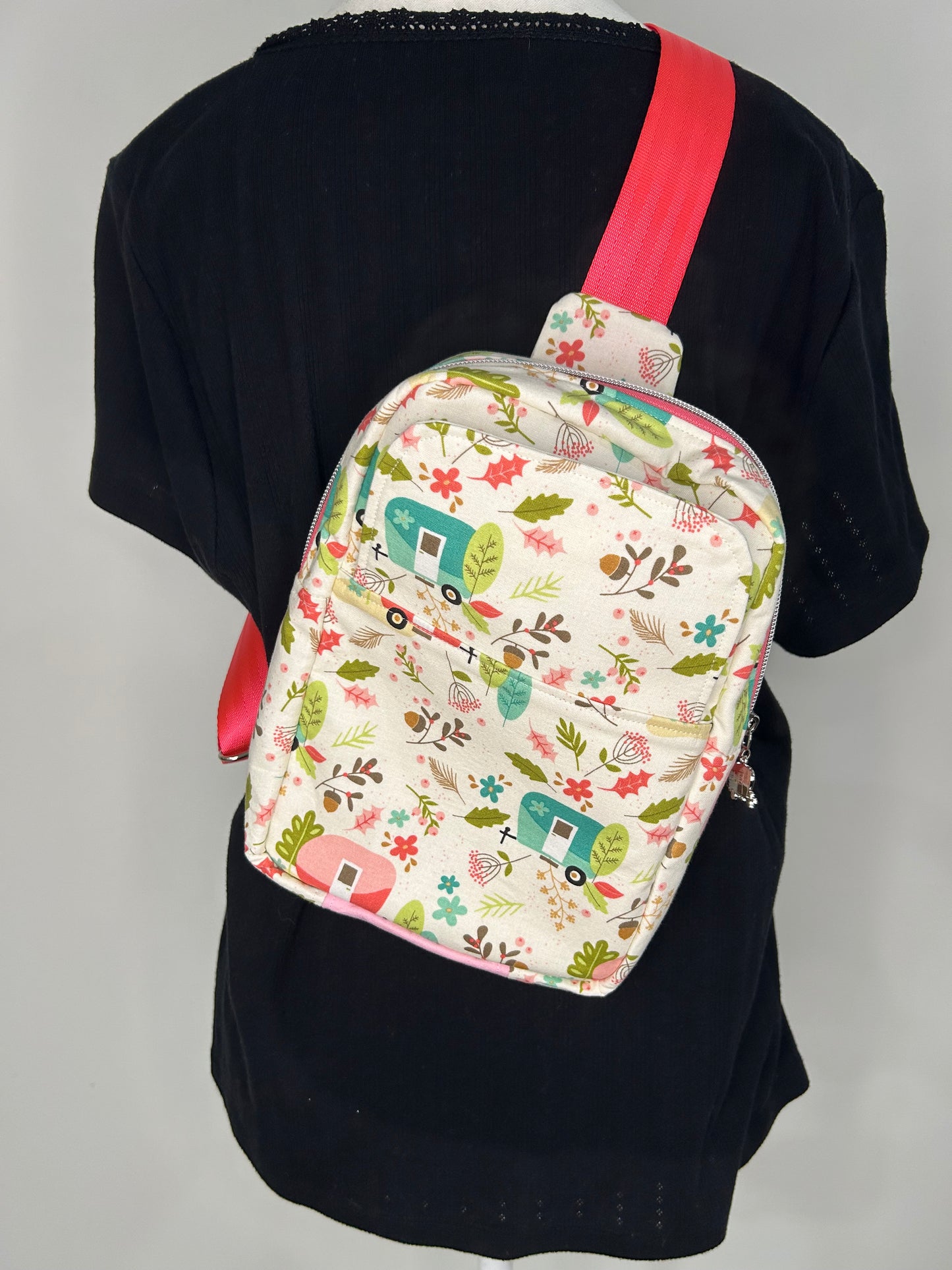 Floral Camping Joey Sling Bag