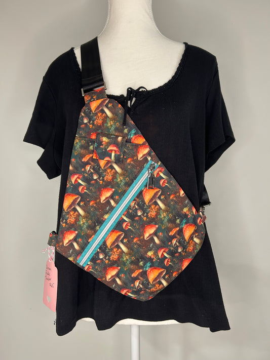 Mushroom Fields Convertible Traveler Bag