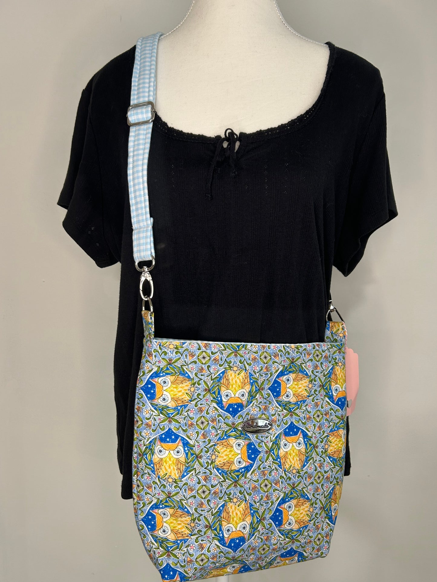 Tossed Owl Crossbody Bag