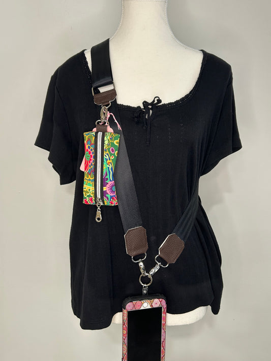 Cellphone Sling with Removable Zipper Pouch