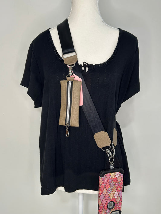 Cellphone Sling with Removable Zipper Pouch