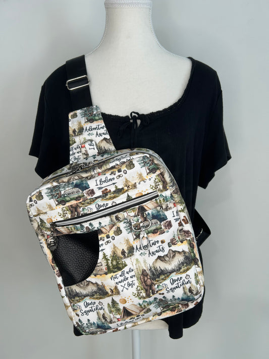 I Believe In Bigfoot Reporter Sling Bag