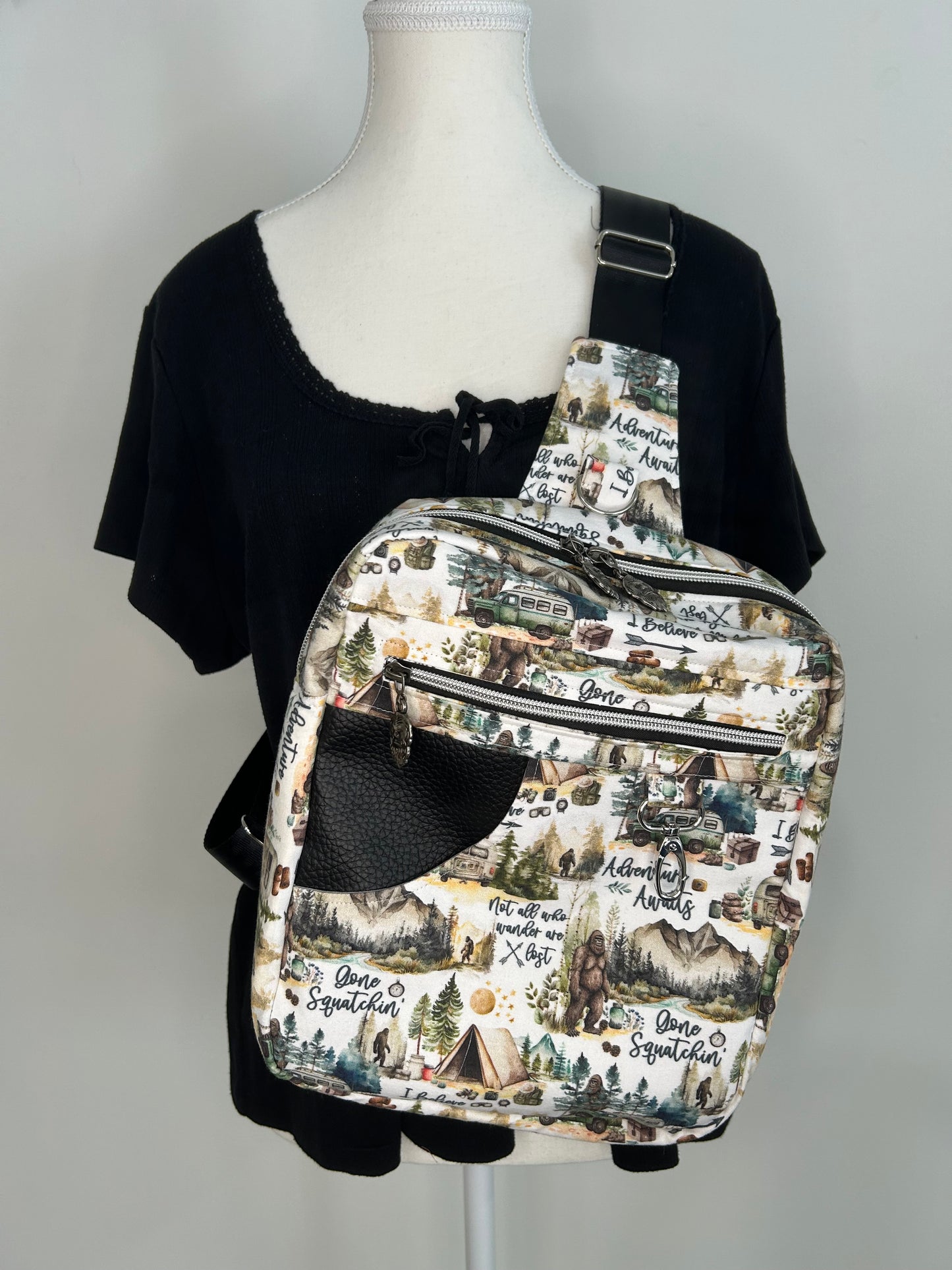 I Believe In Bigfoot Reporter Sling Bag