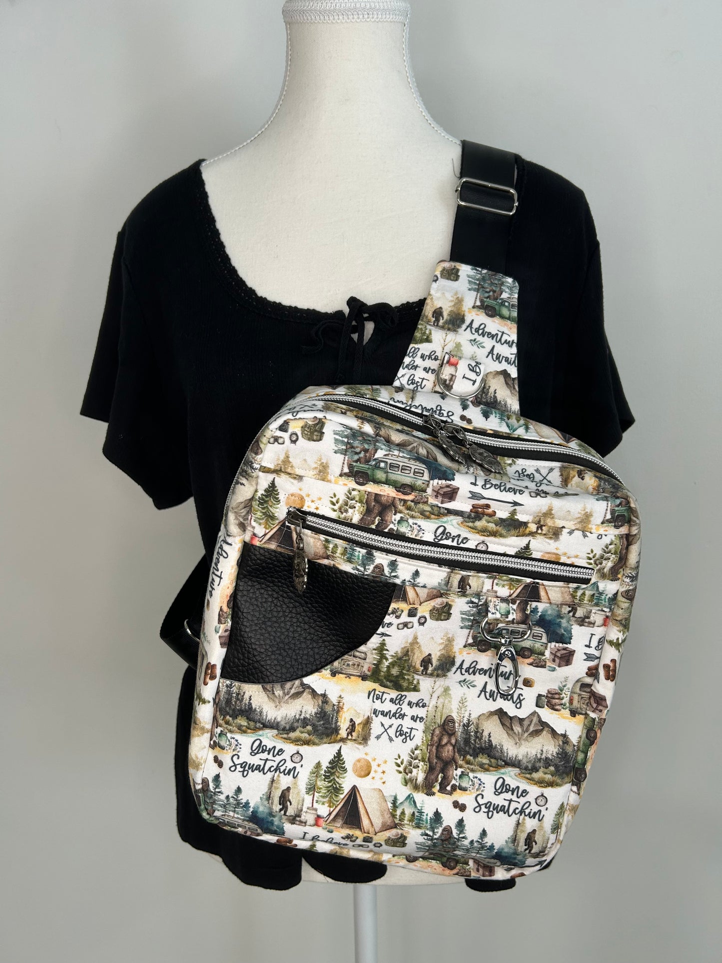 I Believe In Bigfoot Reporter Sling Bag