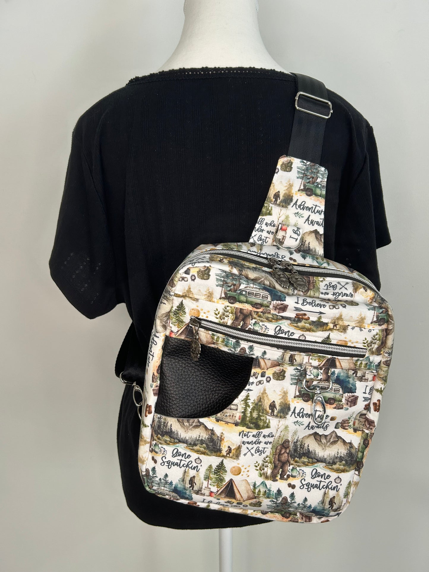 I Believe In Bigfoot Reporter Sling Bag
