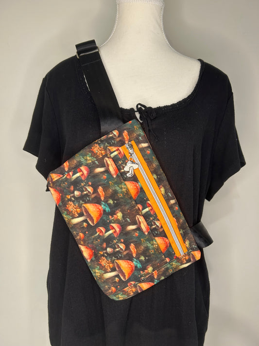 Mushroom Fields Amplector Crossbody Hip Bag