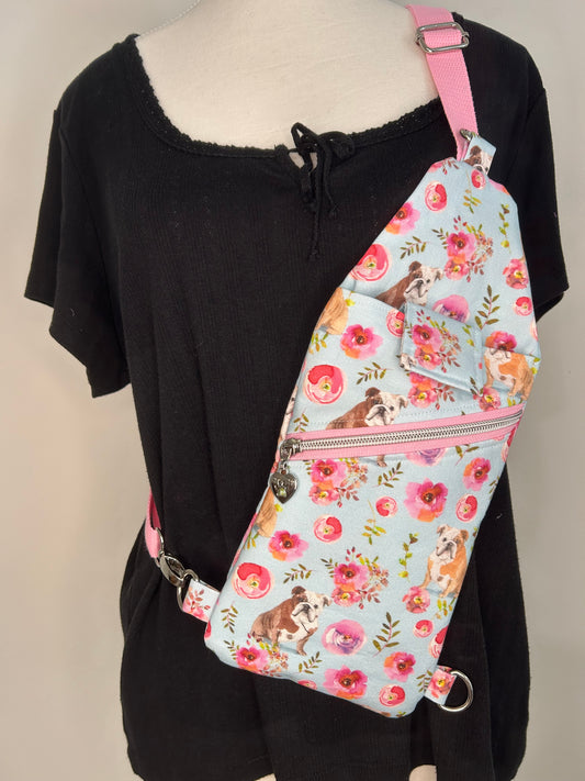 English Bulldog Mini Traveler Sling Bag